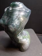 Natural Agate - Handharved Torso - 8 cm high - Grey and gree, Verzenden, Nieuw