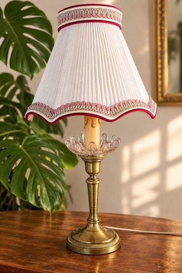 Baccarat Bobèche - Bouilotte lamp - passementerie -
