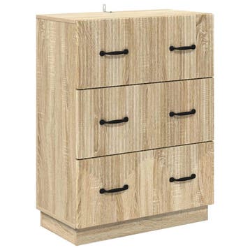 vidaXL Ladekast Sonoma Eiken 66 x 34,5 x 87 cm Bewerkt hout, Verzenden, Nieuw