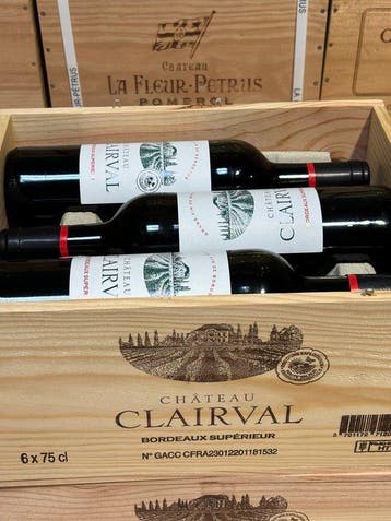 2021 Château Clairval - Bordeaux - 12 Flessen (0.75 liter), Nieuw