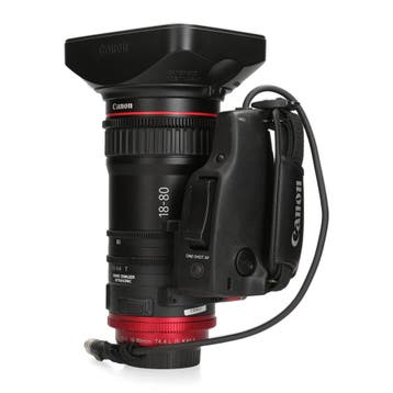 Canon CN-E18-80mm T4.4 L IS KAS S + Canon ZSG-C10 Zoom Grip, Ophalen of Verzenden, Comme neuf