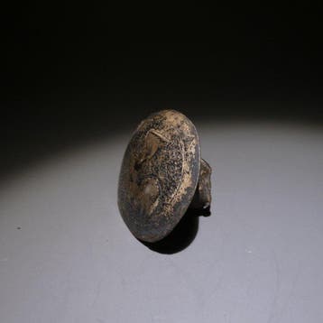 Chimu, Peru Zilver Tamba - Oorbel. Ø 3,5 cm. 1100 - 1400