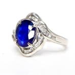 Ring Platina - 2.64ct. tw. Saffier - Diamant, Nieuw