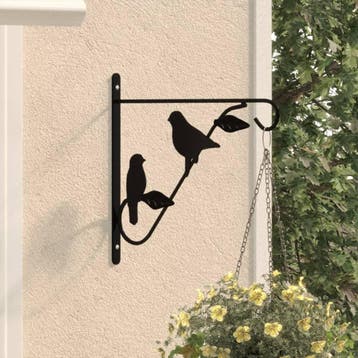 vidaXL Hangmandbeugels 4 st staal zwart, Tuin en Terras, Verzenden, Nieuw