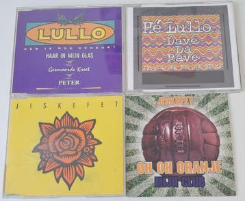 Bundel van 4 Jiskefet - De Lullo's CD Singles, CD & DVD, CD | Néerlandophone, Verzenden