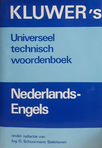 Kluwer's universeel technisch woordenboek Nederlands, Boeken, Verzenden, Nieuw, Nederlands