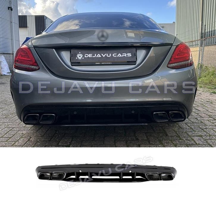 C63 AMG Look Diffuser voor Mercedes Benz C Klasse W205 S205, Autos : Divers, Tuning & Styling, Enlèvement ou Envoi