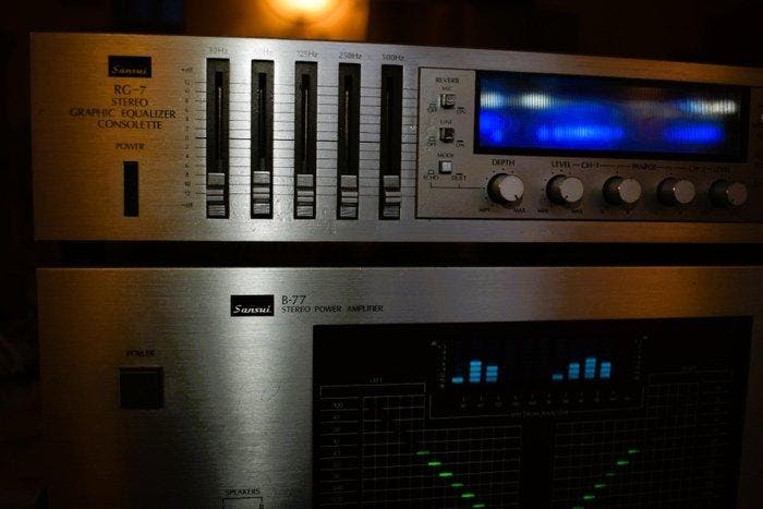 Sansui - B-77 Versterker, C-77 Voorversterker, RG-7, TV, Hi-fi & Vidéo, Radios