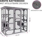 MaxxPet Kattenkooi -kattenvolière - kattenren 166x90x180cm, Ophalen of Verzenden