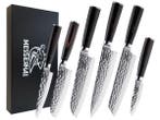 Veiling - Messerhai 6dlg Messenset RVS Tanoshi Black-Wood