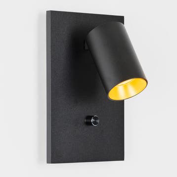 Wandlampen Mila Bedlamp Zwart Met Dimmer En USB-C, Verzenden, Nieuw