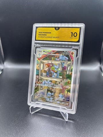 Pokémon - 1 Graded card - Machoke #177 151 Illustration Rare