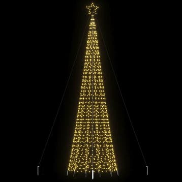 vidaXL LED-kerstboom met spikes 1534 LEDs warm wit 500 cm, Verzenden