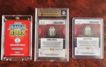 2022 Panini Instant WC and Topps 2010 WC on card auto Lionel, Nieuw