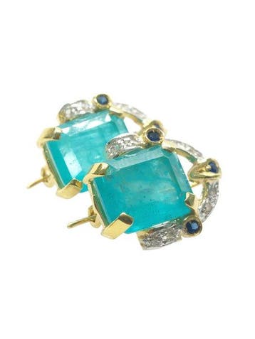 Sans prix de réserve - Boucles doreilles - 9 carats Argent,