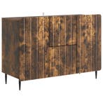 vidaXL Dressoir met lade Gerookt eiken 89 x 34,5 x 62 cm, Huis en Inrichting, Verzenden, Nieuw