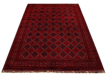 Afghan, Groot handgeknoopt tapijt van fijne kwaliteit,, Nieuw