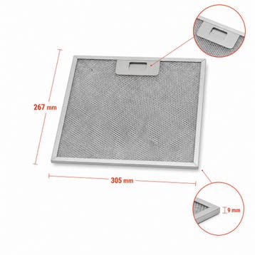 Ikea Metaalfilter 4055250429 304x267x9mm, Verzenden, Nieuw