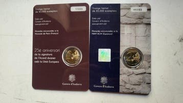 Andorre. 2 Euro 2015/2016 Accord Douanier + Nova Reforma