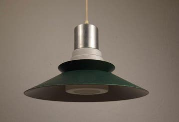 White Opaline Glass - Denmark - Lampe à suspendre - pendant