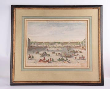 Georg Balthasar Probst (XVIII) - Vue des Ecuries de