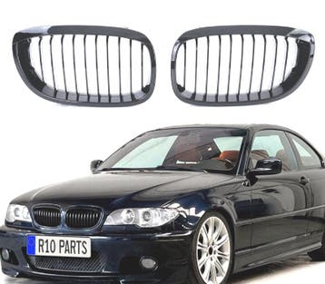 CALANDRES BMW E46 COUPÉ CABRIO 03-06 NOIR BRILLANT, Verzenden, Nieuw
