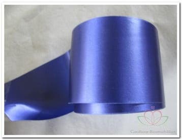 Bedrukt lint Paars met Gouden opdruk 70 mm 80 cm, Nieuw