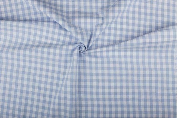 Boerenbont stof blauw wit geruit - 10mm geruit, Hobby en Vrije tijd, Stoffen en Lappen, 120 cm of meer, 200 cm of meer, Blauw