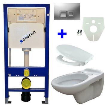 Geberit UP 100 + Neptunus WC +Ultimo zitt + Delta 50 matchr, Ophalen of Verzenden, Nieuw