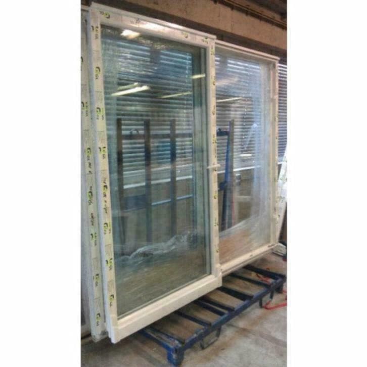 PVC kiep schuifraam/pui 250x215cm in voorraad, Doe-het-zelf en Bouw, Raamkozijnen en Schuifdeuren, Inclusief glas, Nieuw, Kunststof
