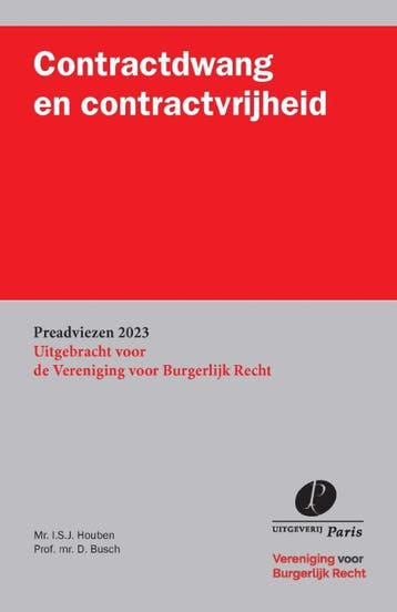 Contractdwang En Contractvrijheid | I.S.J. Houben; D. Busch, Verzenden, Nieuw, I.S.J. Houben; D. Busch