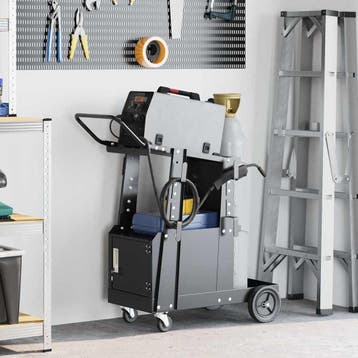 vidaXL Laswagen Zwart 91 x 47 x 96 cm Staal, Doe-het-zelf en Bouw, Transportwagens, Verzenden, Nieuw