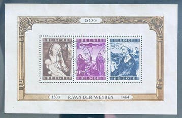 Belgique 1949 - Blocs Jordaens et Van der Weyden, bien, Postzegels en Munten, Postzegels | Europa | België, Gestempeld