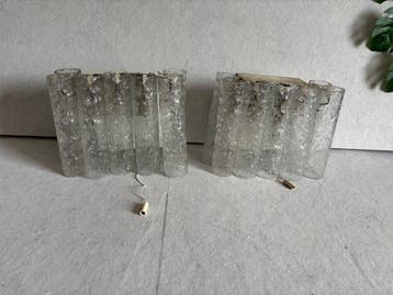 Doria Leuchten - Wandlamp (2) - Ice glass