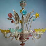 Kroonluchter - Rezzonico in Murano-glas, 6 veelkleurige