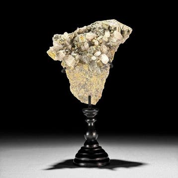 Sans réserve - Belle paire de pyrite et quartz cristal-