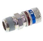 Staal/Messing DN 7.6 (7.2 Euro) Safety Luchtkoppeling, Verzenden