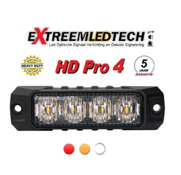HD Pro 4 LED Flitser Super Fel 4 x 5 watt ECER65 K2 IP67 IP6, Ophalen of Verzenden, Nieuw