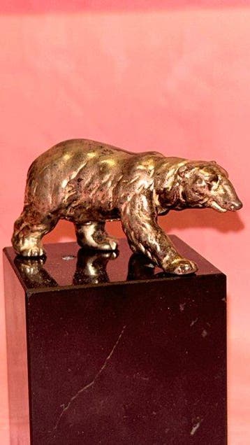 Figure - Eisbär 925 sipber - Argent, Antiquités & Art, Antiquités | Argent & Or