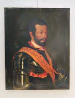 Franco Papa (XX) - Ritratto di Gentiluomo in Armatura