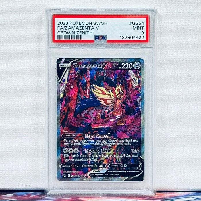 Pokémon Graded card - FA/ZAMAZENTA V #GG54 - Pokémon - PSA 9, Hobby & Loisirs créatifs, Jeux de cartes à collectionner | Pokémon