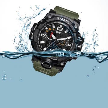 Militair Duik Horloge voor Heren - Rubber Bandje Kwarts, Verzenden