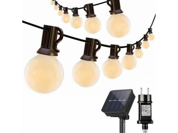 Veiling - JPro 3in1 Frigus 50 Lichtsnoer stekker + zonne-Ene, Jardin & Terrasse, Éclairage extérieur