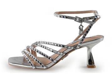 Steve Madden Sandalen in maat 37 Zilver, Overige kleuren, Verzenden, Steve Madden, Sandalen of Muiltjes