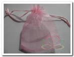 Cadeauzakje giftbag Organza Rose 9x13 cm