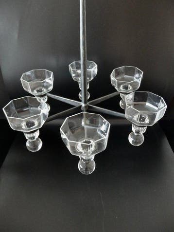 Kosta boda - Erik Höglund - Lustre - Kristal & Smeedijzer, Nieuw