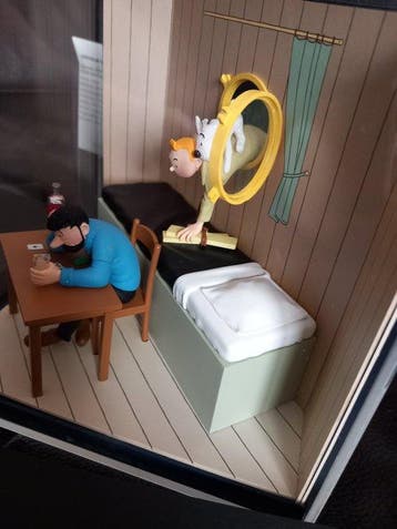 Tintin Hergé Moulinsart Tintin découvre Haddock Le Crabe