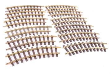 LGB G - 1100/11000 - Modeltreinsporen (12) - 12 bochten R1, Nieuw