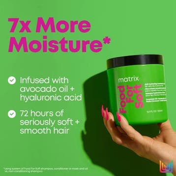 Matrix Food For Soft Mask (Haarmasker), Handtassen en Accessoires, Uiterlijk | Haarverzorging, Verzenden, Nieuw, Shampoo of Conditioner