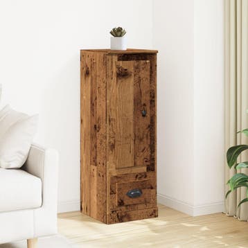 vidaXL Hoge kast 36x35,5x103,5 cm bewerkt hout oud, Verzenden
